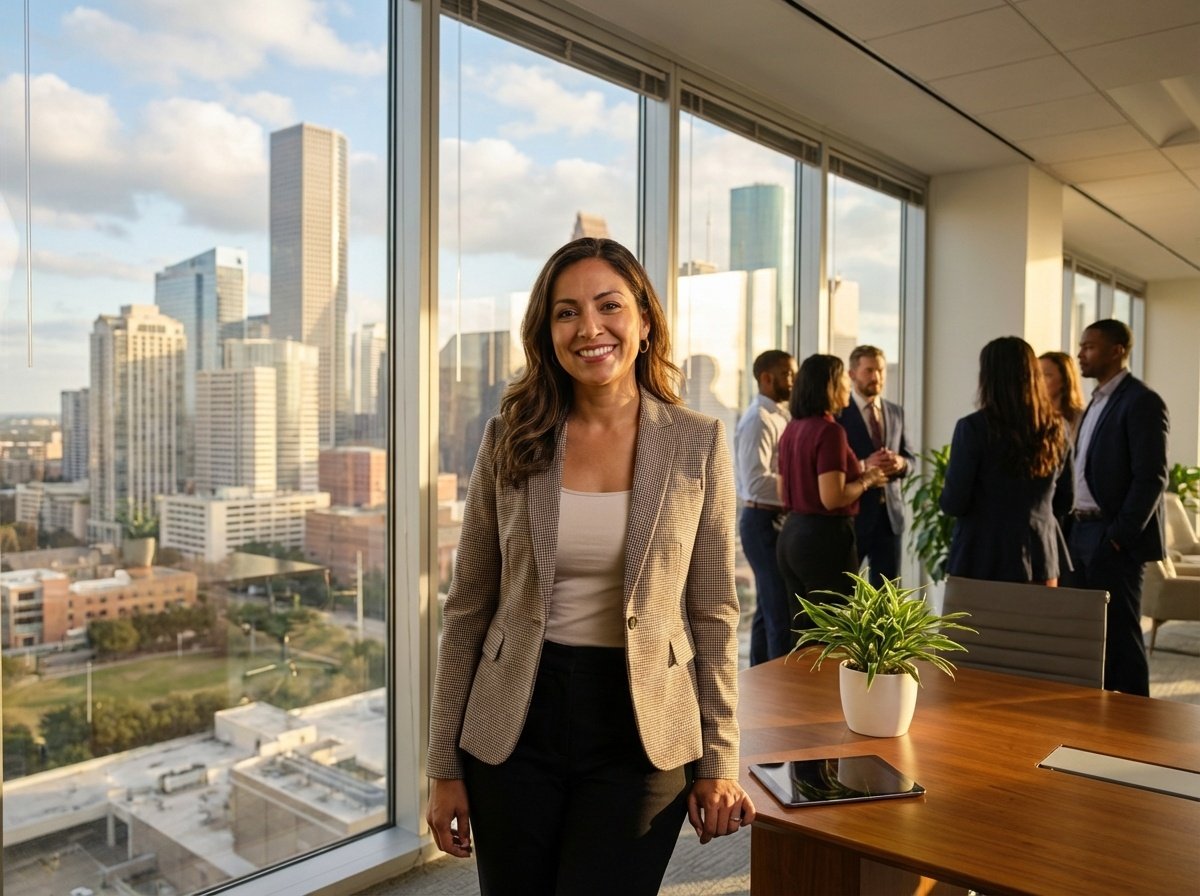 Propietario exitoso de negocio en Houston